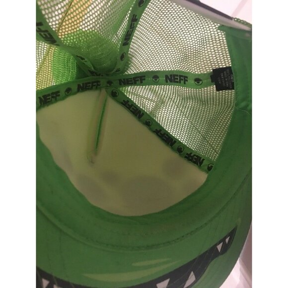 Neff Monster Eyeballs Snapback Cap Green - Picture 6 of 7